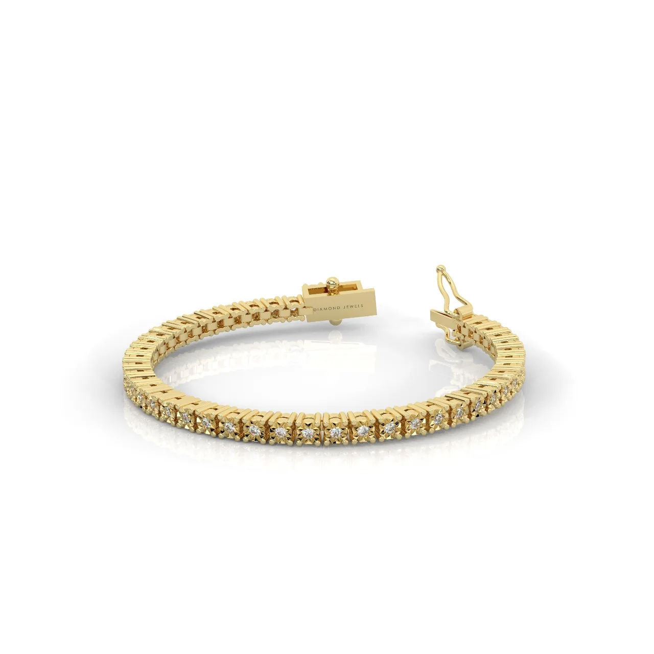 Evangeline Double Row Pavé Tennis Bracelet