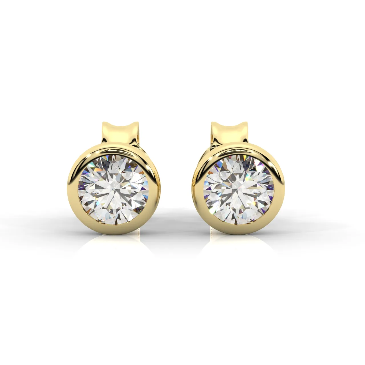 Kallista Round Stud Earring Bezel