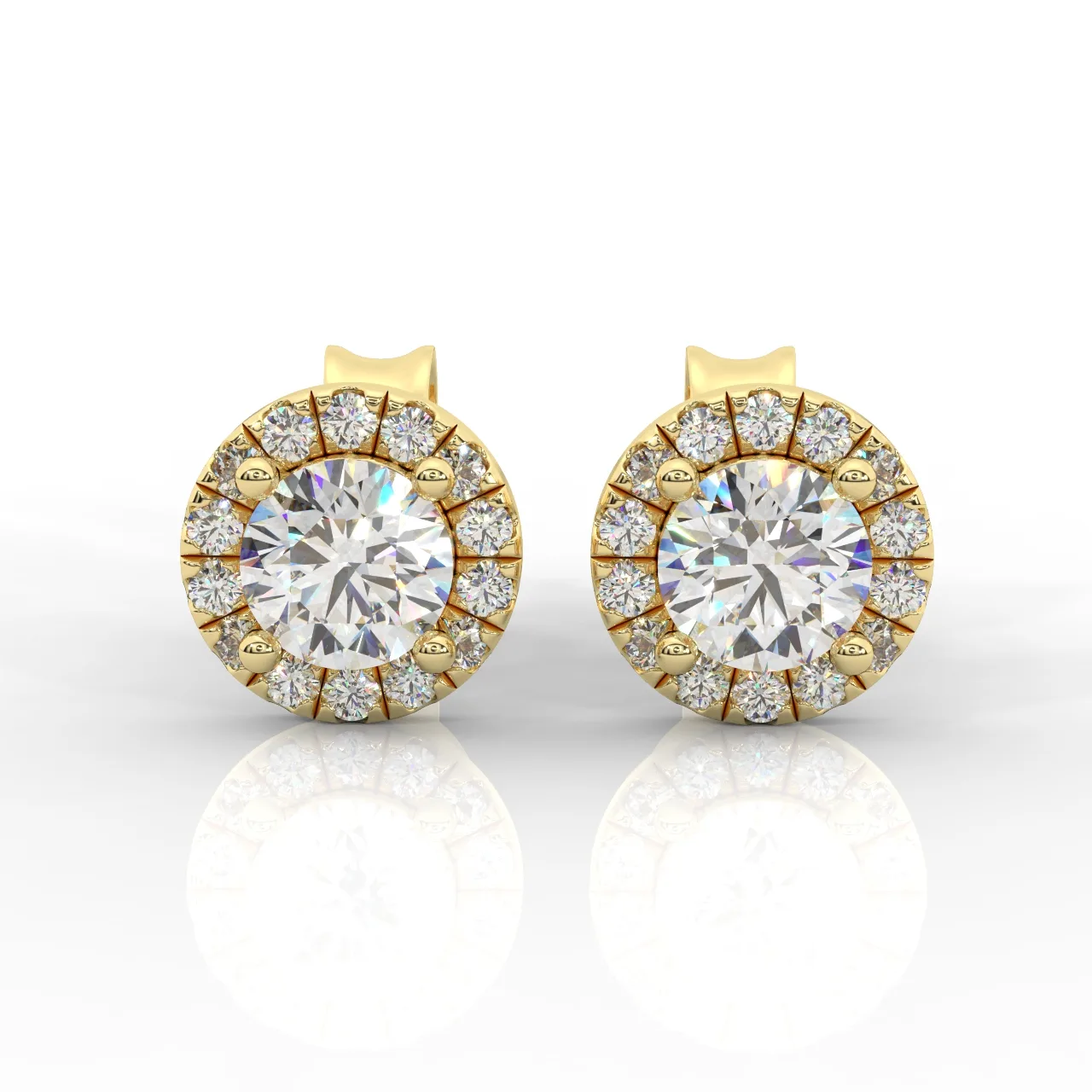 Ottilie Round Halo Earring