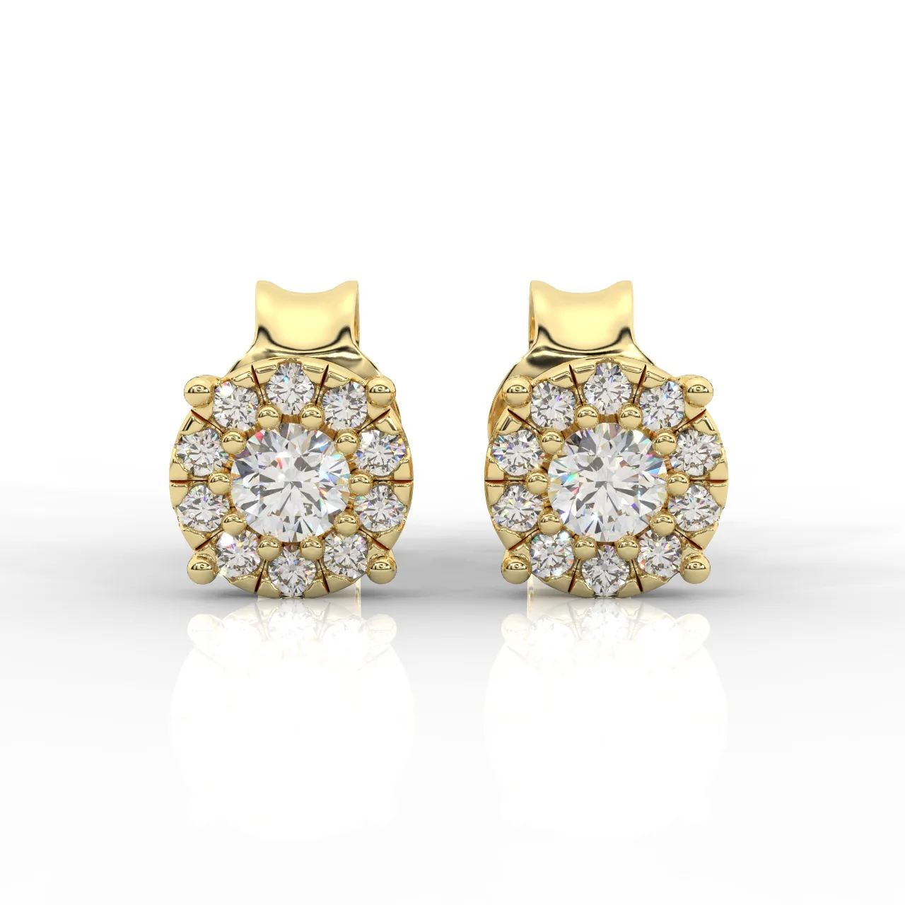 Selene Ten Stone Cluster Earring